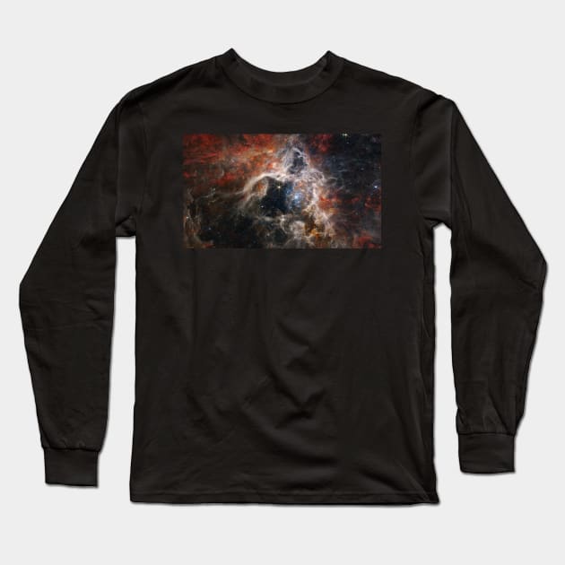 A Cosmic Tarantula James Webb Space Telescope Long Sleeve T-Shirt by podartist